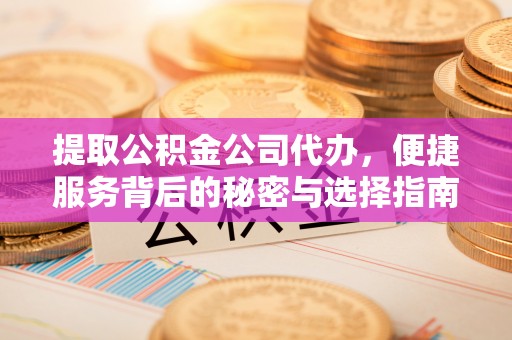 武穴提取公积金公司代办，便捷服务背后的秘密与选择指南