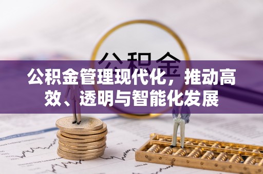 武穴公积金管理现代化，推动高效、透明与智能化发展