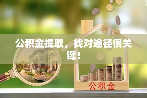 武穴公积金提取，找对途径很关键！