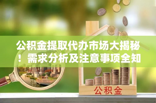 武穴公积金提取代办市场大揭秘！需求分析及注意事项全知道