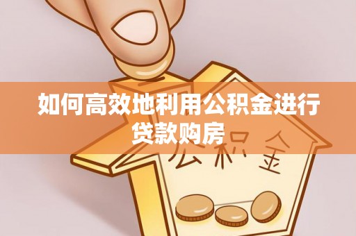 武穴如何高效地利用公积金进行贷款购房