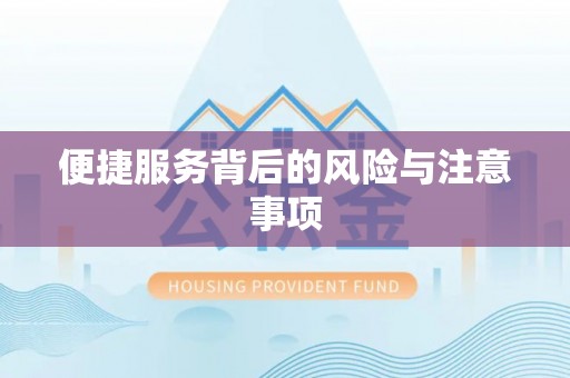 武穴便捷服务背后的风险与注意事项